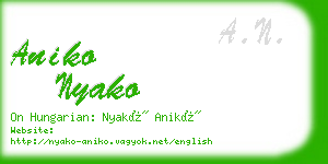 aniko nyako business card